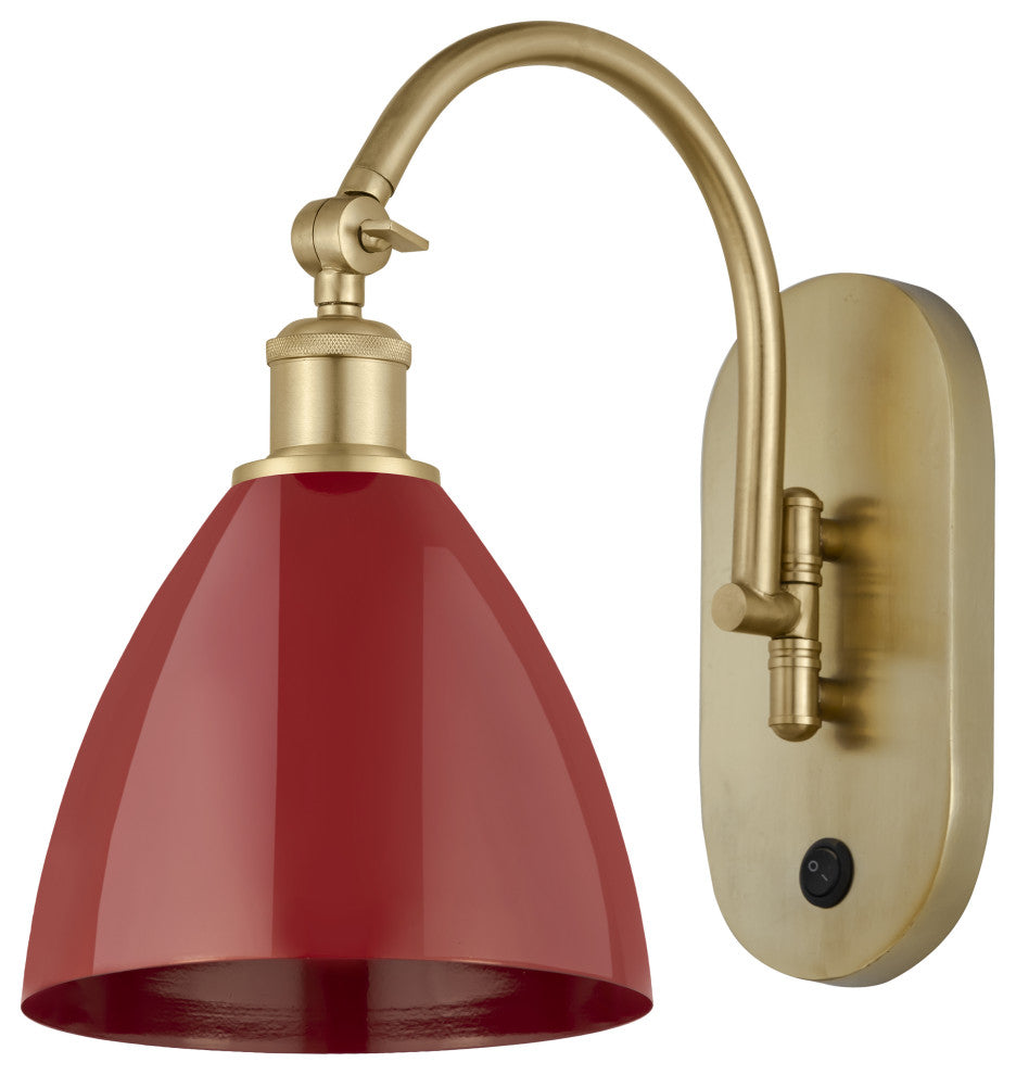 Innovations 518-1W-SG-MBD-75-RD-LED 1 Light Sconce, Satin Gold
