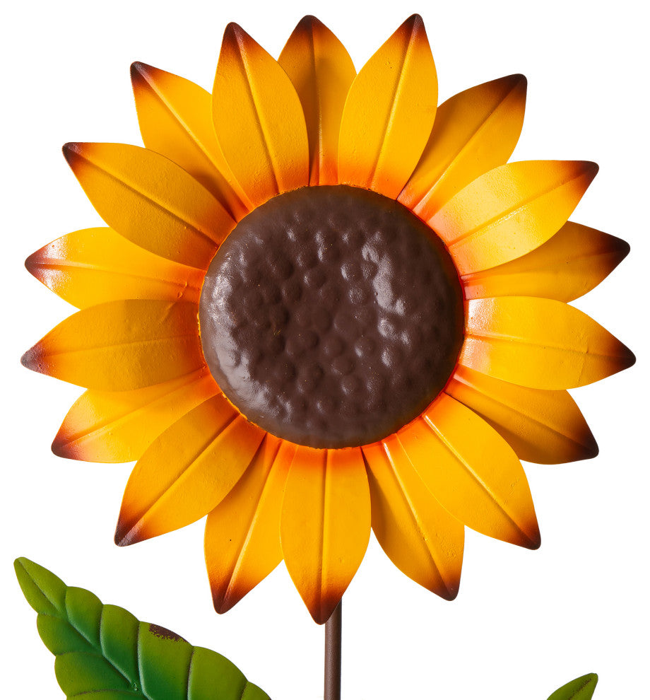 42"H Fall Metal Sunflower Yard Stake(KD