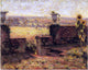 Henri Le Sidaner A Terrace in Gerberoy, 20"x25" Wall Decal
