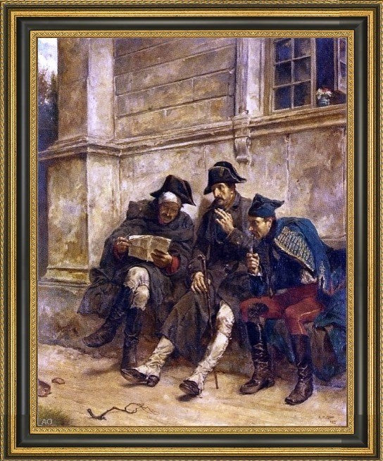 Andrew Garrick Gow News from the Front Framed Premium Canvas Print, 16"x20"