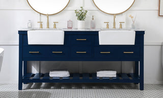 Home Living 22" Farmhouse Blue-Light Bathroom Vanity