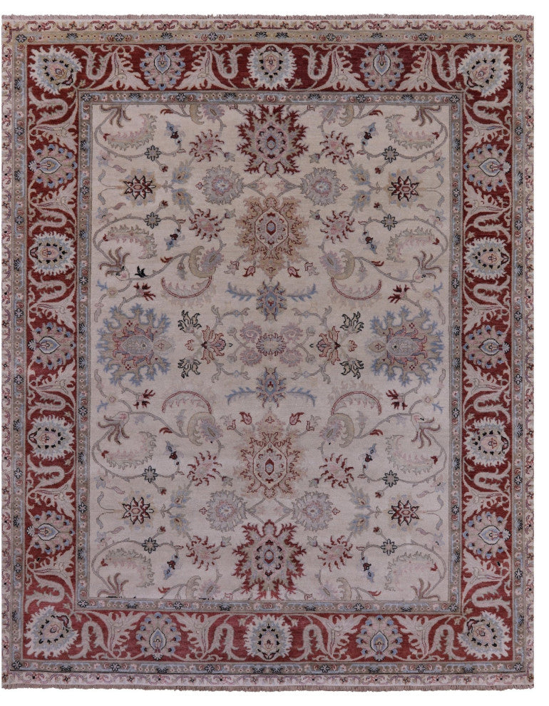 8' 1" X 10' 1" Persian Tabriz Handmade Wool Rug - Q16035
