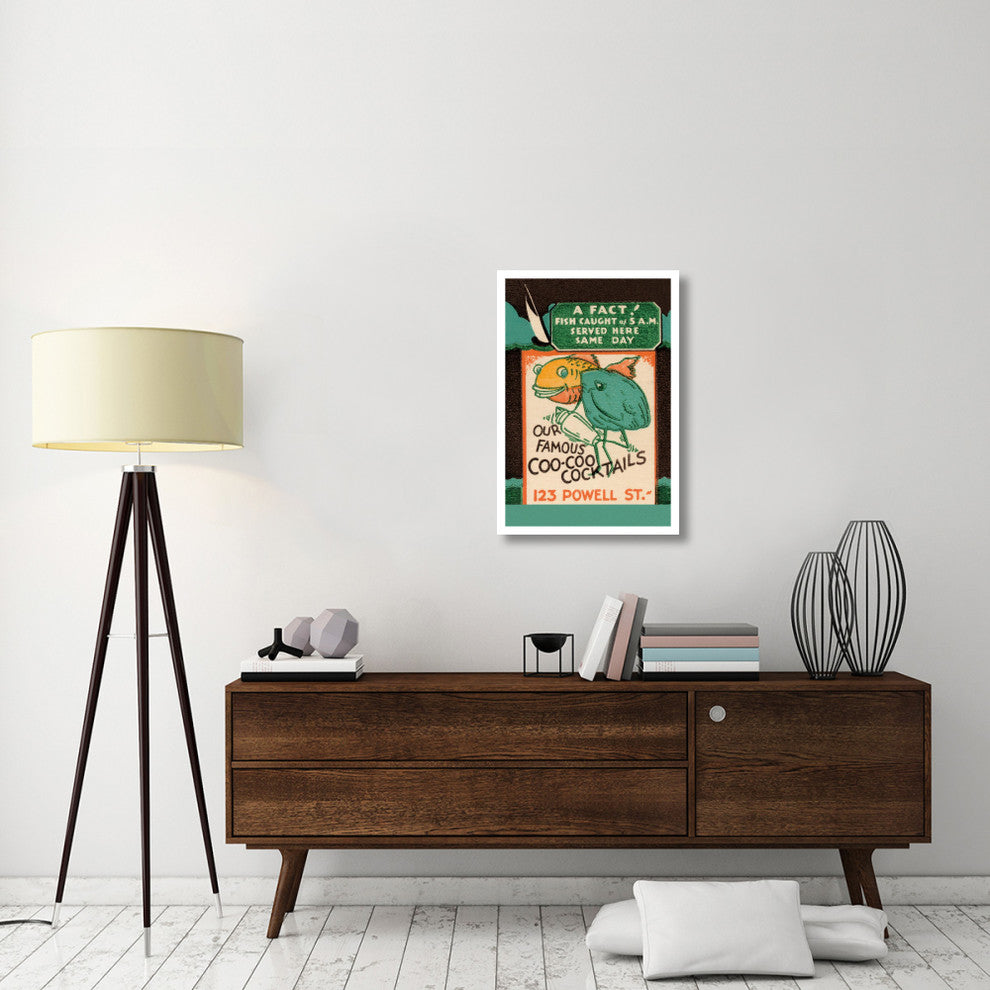 "Our Famous Coo-Coo Cocktails" Paper Print by Vintage Booze Labels, 22"x32"