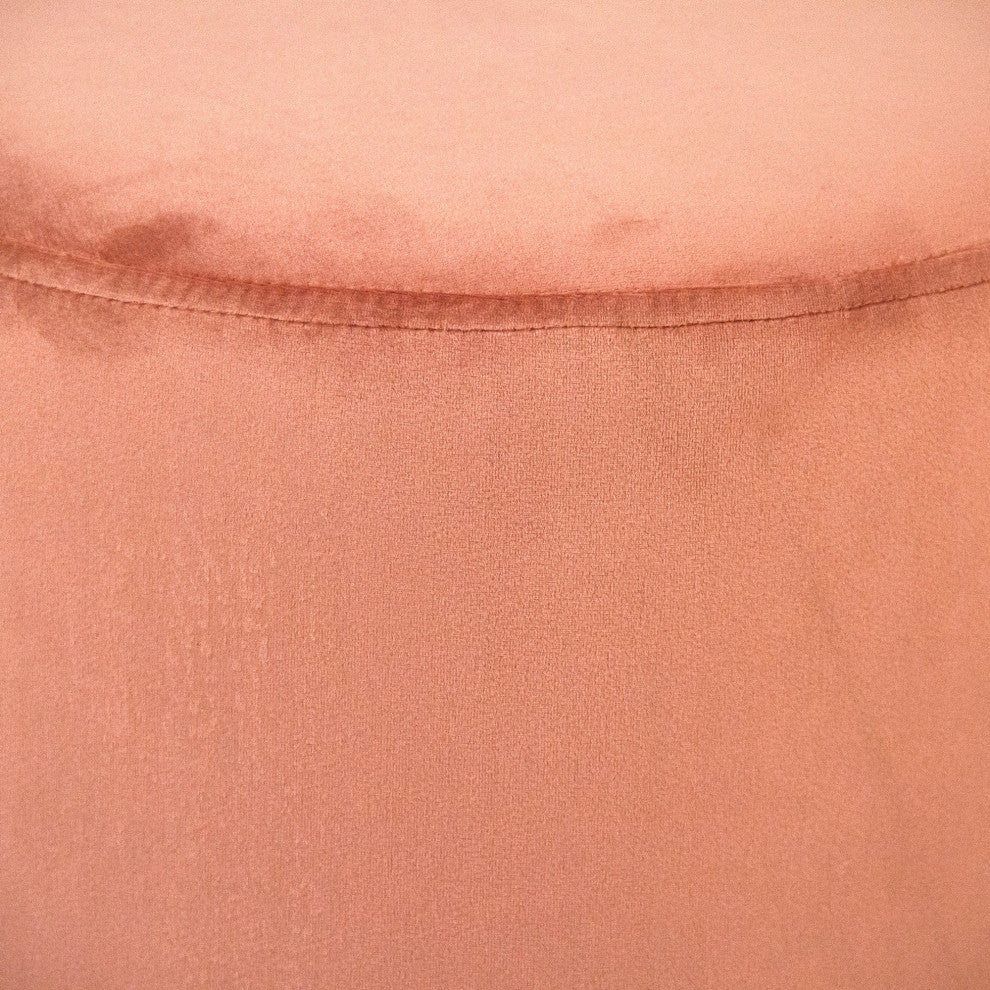 Mauve Rose Velvet Stool