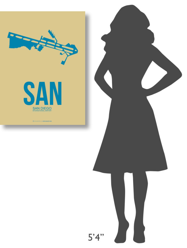"SAN San Diego Poster 3" Fine Art Print