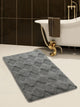 Bath Rug Cotton, 2 Piece Set, 34"x21" and 36"x24", Gray, GSF 210, Charlotte