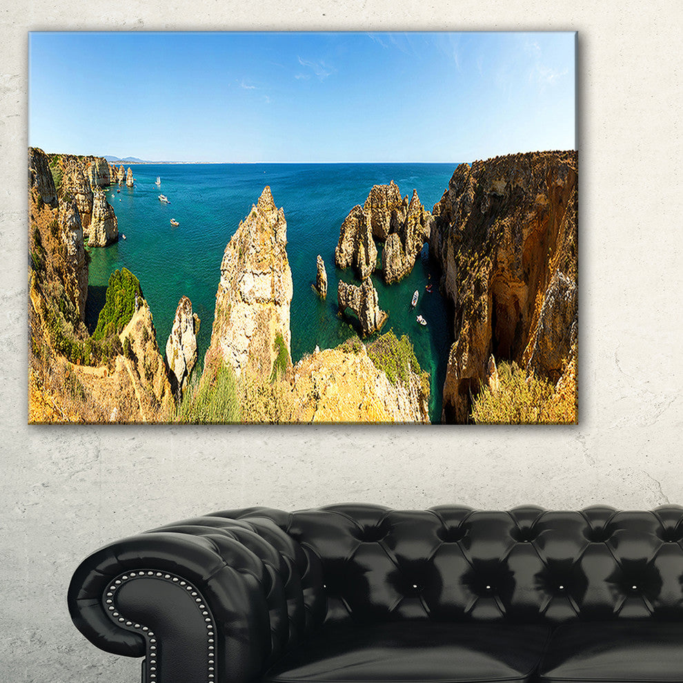 "High Cloudy Mountains Panorama" Oversized Beach Wall Art, 40"x30"