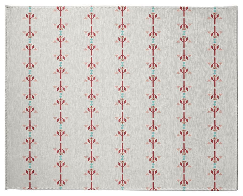 Jodhpur Stripe Spring Chenille Rug, Red, 8'x10'