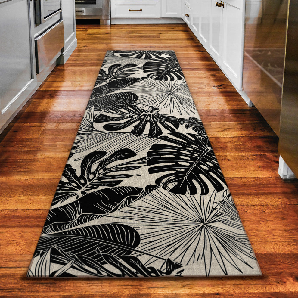 Indoor/Outdoor Tropics TC16 Eclipse Machine Washable 2'3" x 7'6" Runner Rug