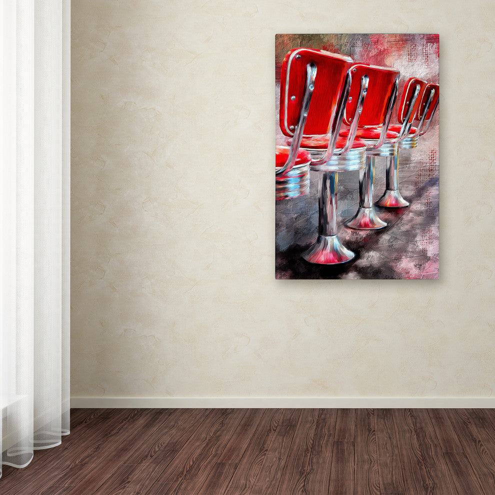 Lois Bryan 'Counter Seating Available' Canvas Art, 16"x24"