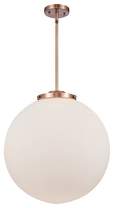 Beacon Pendant, Antique Copper, Matte White, Matte White