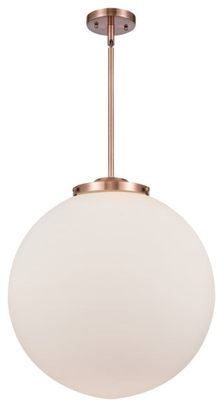 Beacon Pendant, Antique Copper, Matte White, Matte White