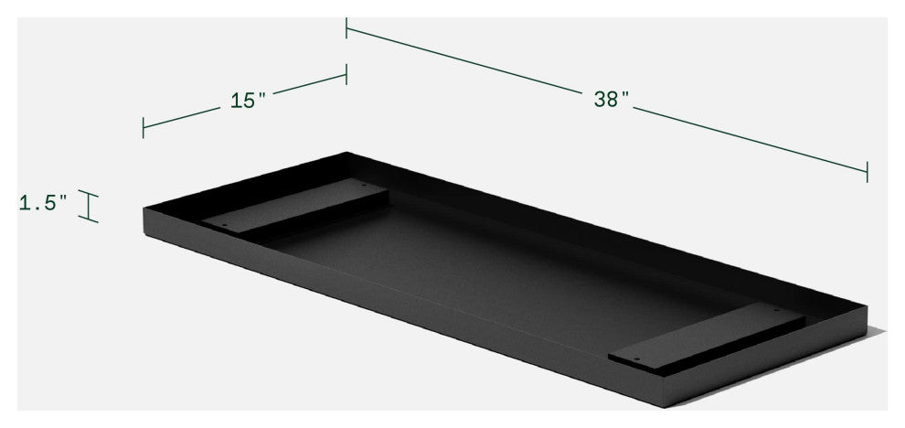 Long Box Series Trays, Black, Large