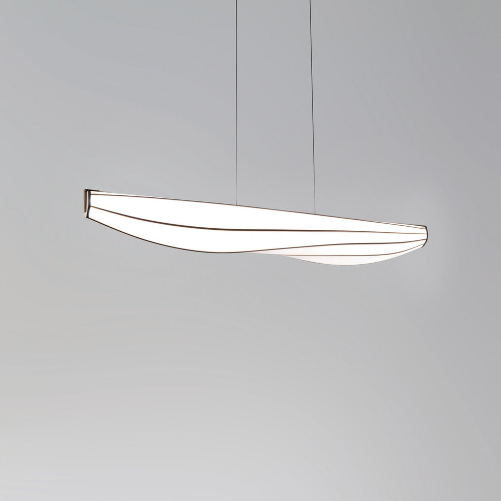 Lenis LED Linear Pendant, Walnut, 3500k - 277v