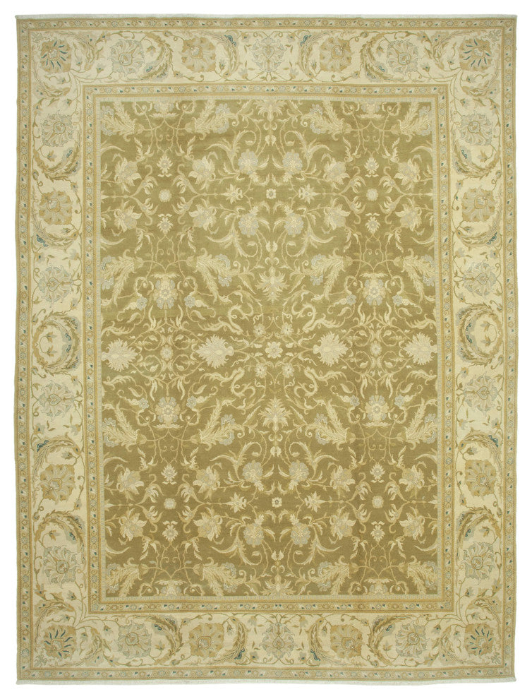 Rug N Carpet - Hand-Knotted Oriental 11' 9" x 15' 10" Large Oushak Area Rug