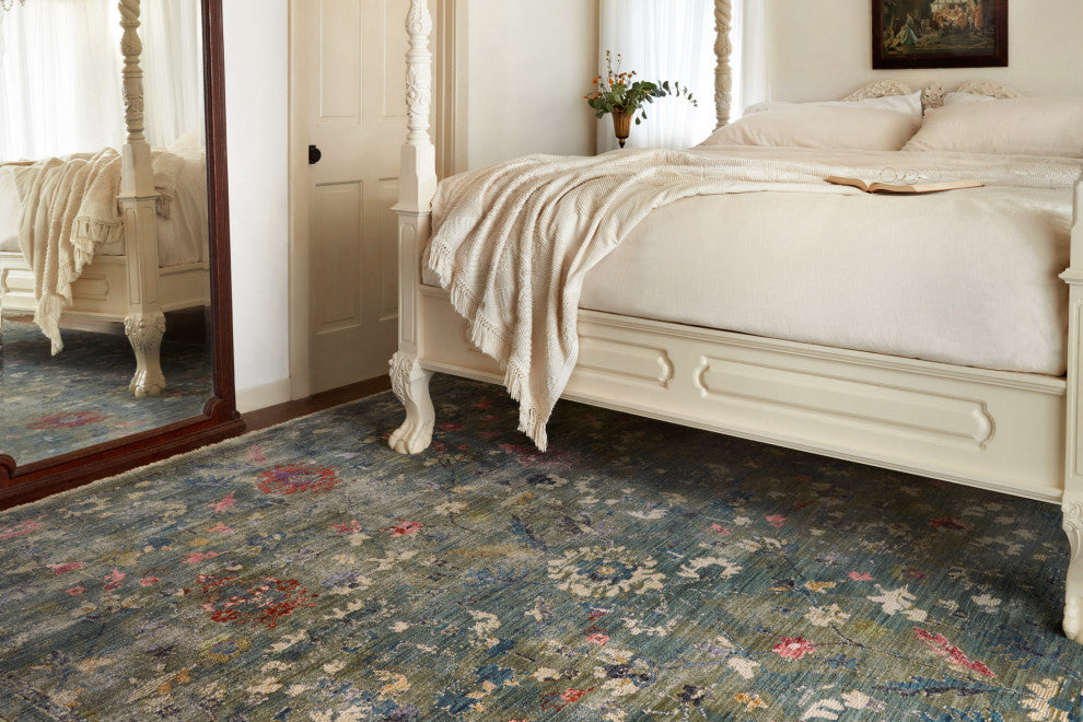 Giada GIA-06 Area Rug, Lagoon / Multi, 18" X 18" Sample