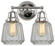 Innovations 623-2W-PC-G142 2-Light Bath Vanity Light, Polished Chrome
