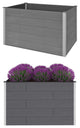 Vidaxl Garden Raised Bed Wpc 59.1"x39.4"x35.8" Gray
