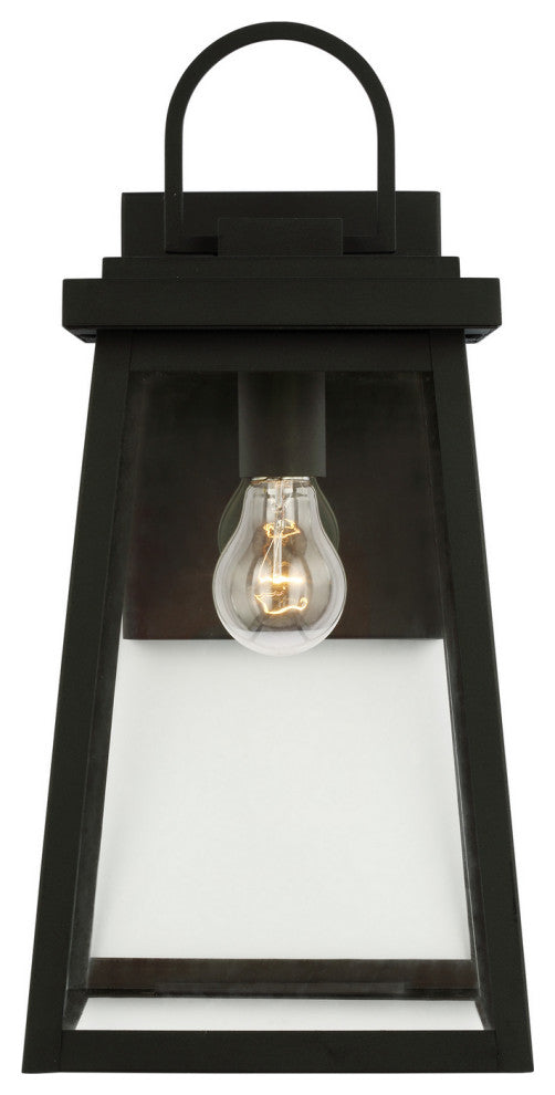 Founders 1-Light Outdoor Wall Lantern, Black