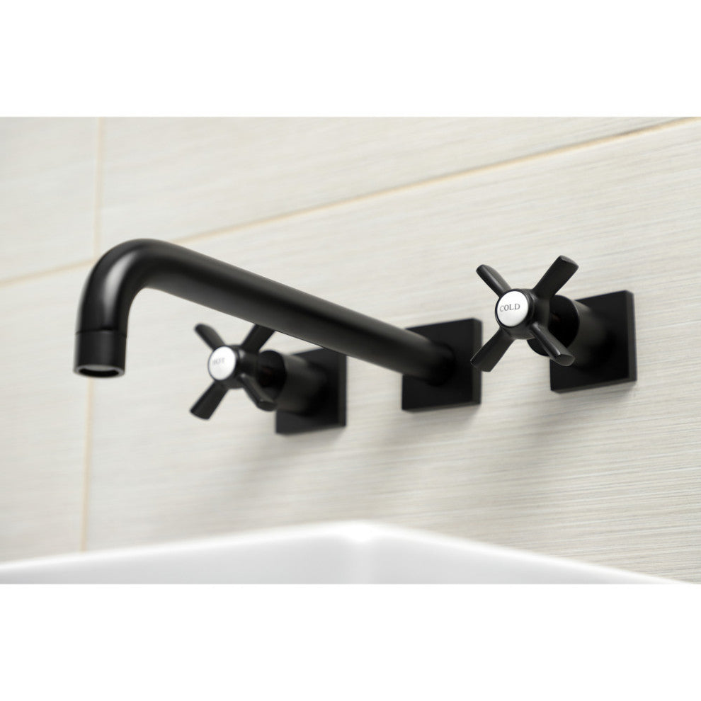 KS6050ZX Wall Mount Tub Faucet, Matte Black