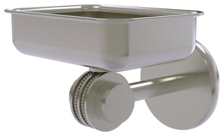 Satellite Orbit Two Wall Mount Soap Dish With Dotted Accents, Satin Nickel