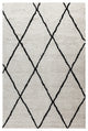 Shag Style Diamond Trellis Area Rug, 5' X 7'