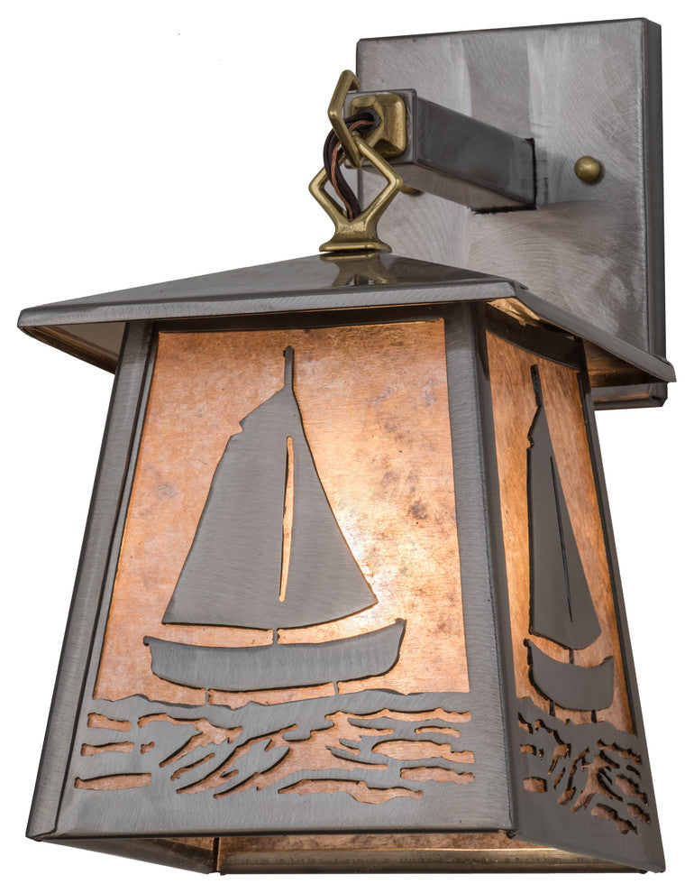 7 Wide Sailboat Wall Sconce