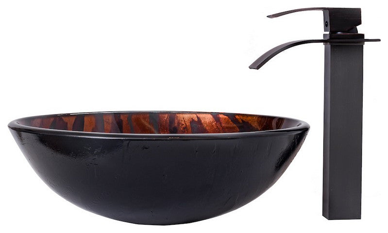 Novatto NSFC-025136ORB MIMETICA Vessel Bathroom Sink - Oil Rubbed Bronze