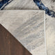 Nourison Splash 9' x 12' Grey Navy Modern Indoor Rug