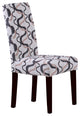 Villa Fabric Black Print Dining Chairs, Set of 2, Black Print