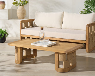 Safavieh Couture Skipper Teak Coffee Table, Natural