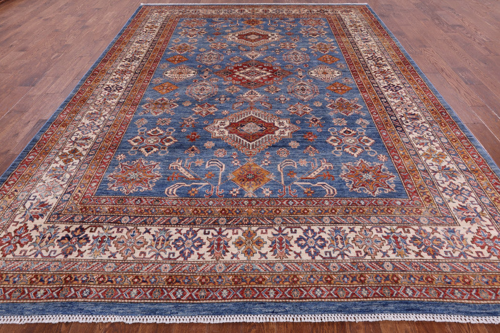 Super Kazak Hand Knotted Rug 8' 11" X 12' 2" Q5036