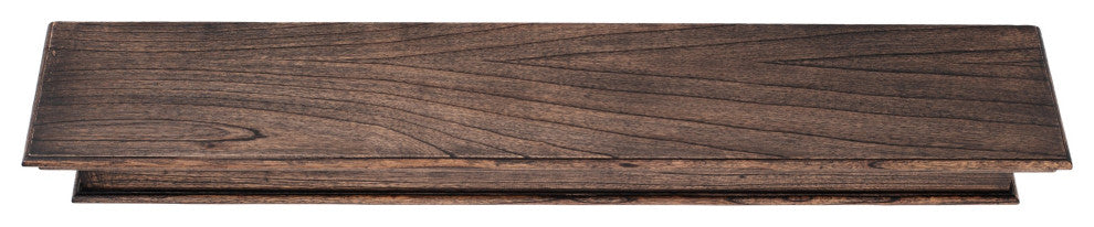 47" Black Wash EL Floating Wall Shelf