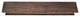 47" Black Wash EL Floating Wall Shelf