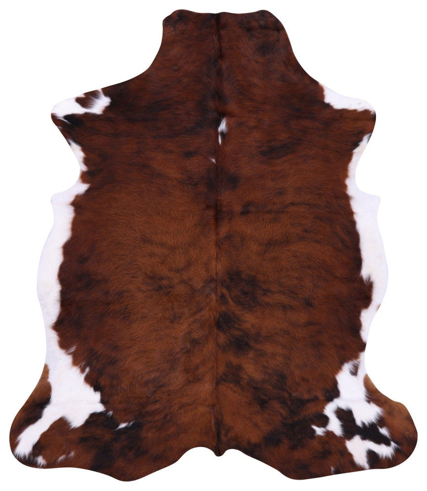 Organic Natural Hair-On Cowhide Area Rug 5' 10" X 5' 1" C1732