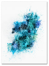 Michael Tompsett 'Ireland Map Paint Splashes' Canvas Art, 19"x14"