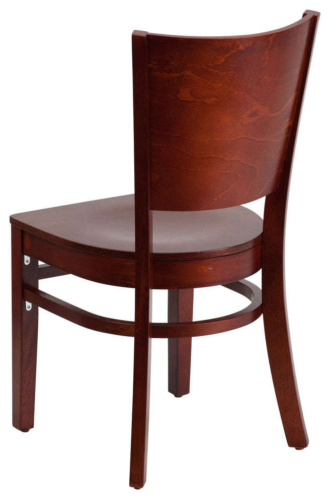 Restaurant Tables and Chairs, "Lexington" Solid Wood Dining Chairs, Walnut Wood