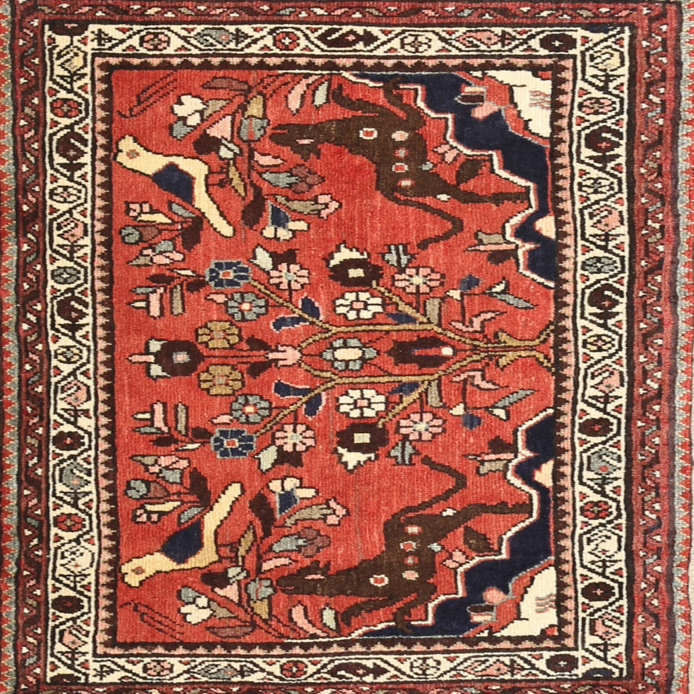 Ahgly Company Indoor Square Traditional Area Rugs, 3' Square