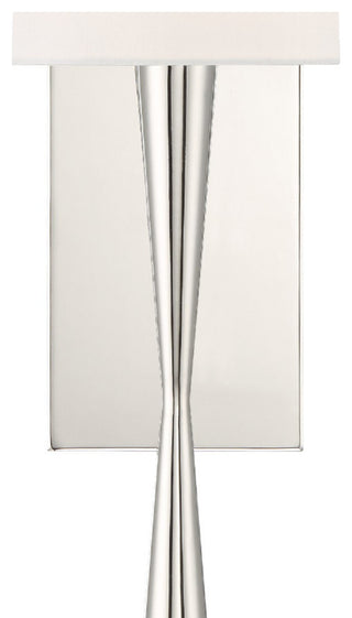 Crystorama Trenton 1-Light Sconce, Polished Nickel