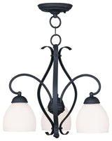 Brookside Convertible Chain-Hang and Ceiling Mount, Black