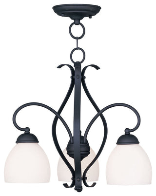 Brookside Convertible Chain-Hang and Ceiling Mount, Black