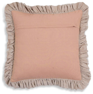Alessia Distressed Pink Velvet Pillow