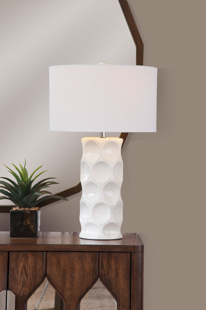 Cream Ceramic Cassidy Table Lamp Elegant Home Lighting