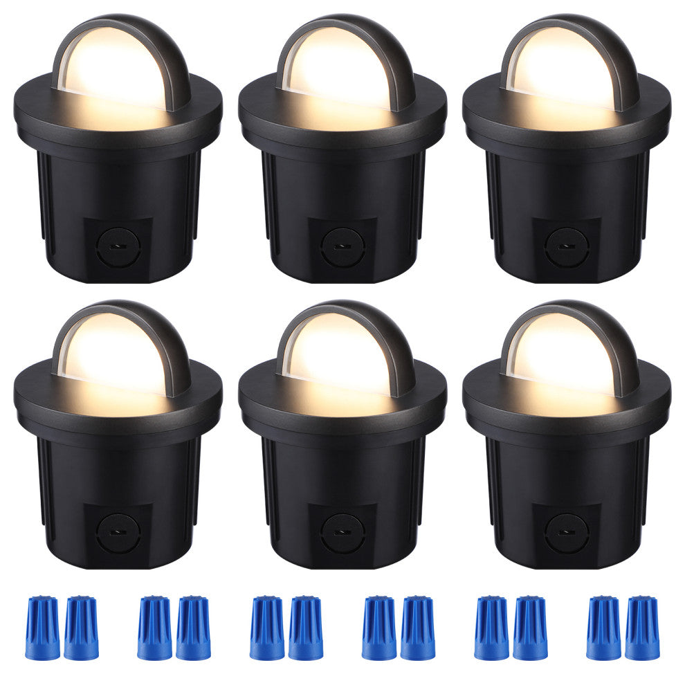 LEONLITE 6W Well Lights, Ground Landscape Light Outdoor, Pack of 6