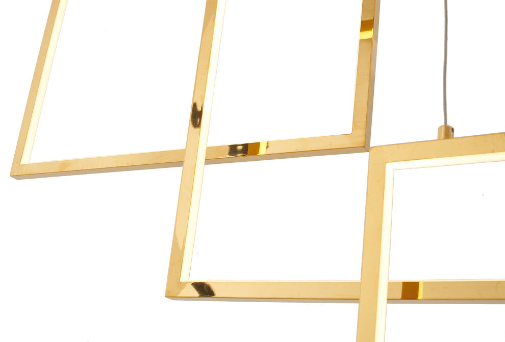 Bethel International TR36GD 12-Light LED Chandelier, Gold