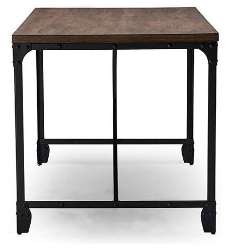 Grayson Vintage Industrial Antique Bronze Home office Wood Desk