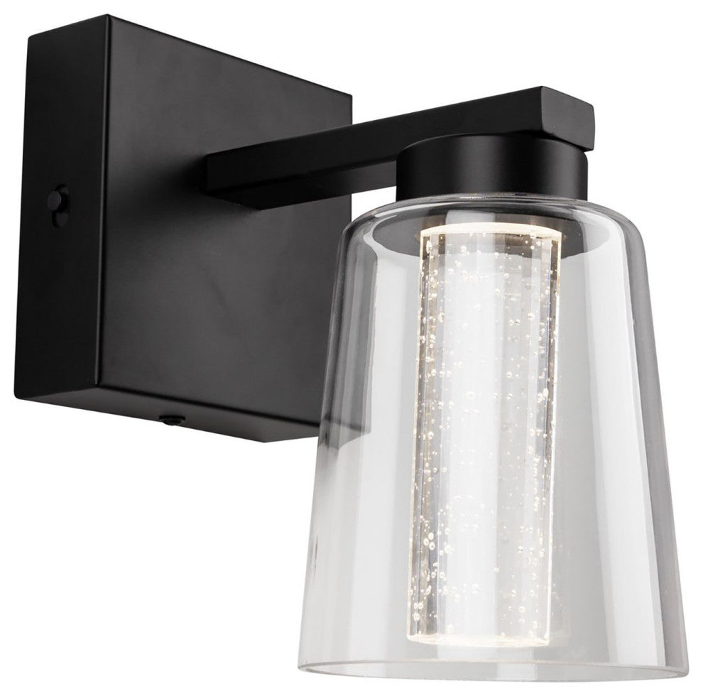 Dalton - 1-Light Bathroom Sconce - Black