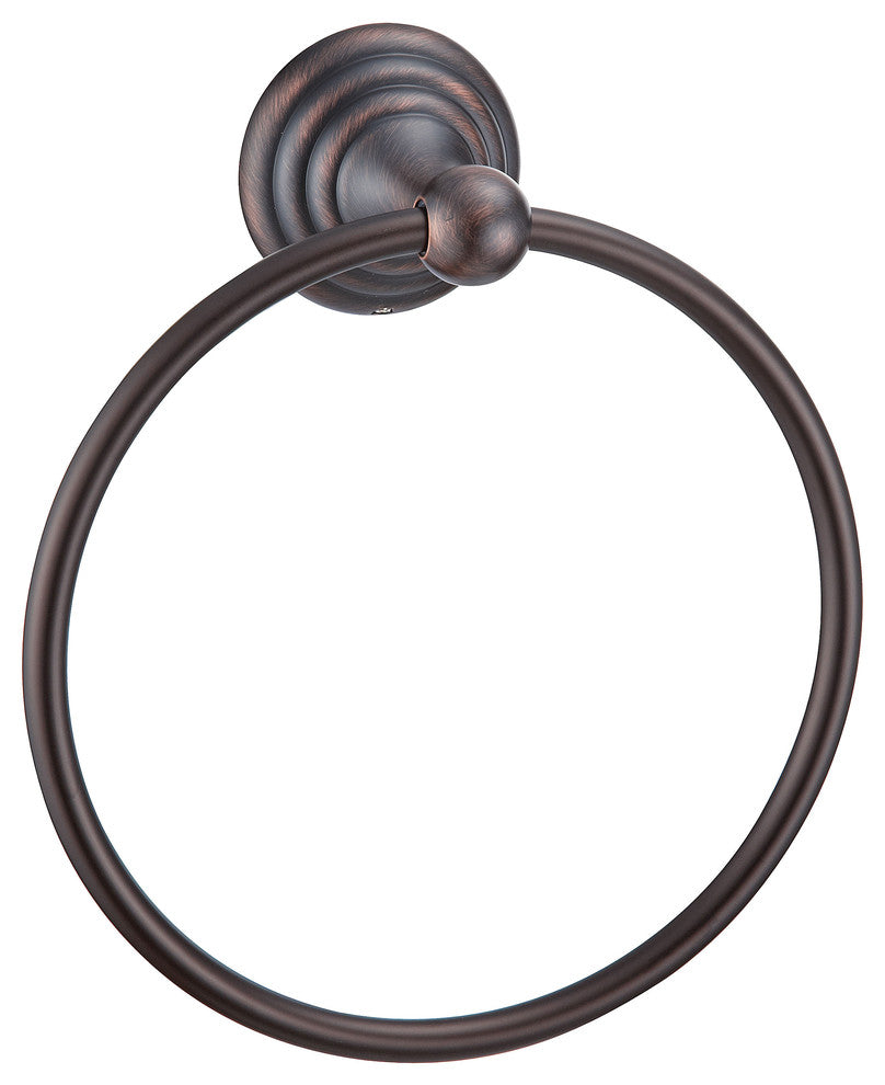 Hardware House H11-2284 Stockton Collection Towel Ring, Classic Bronze