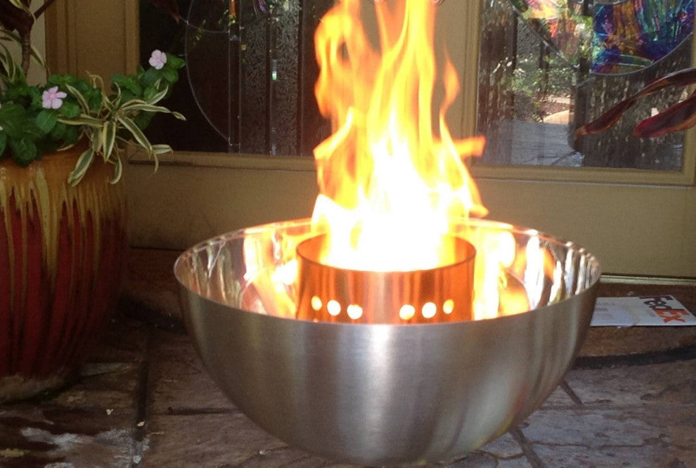 Table Top Fire Bowl Kit With 4" Vertical Burner