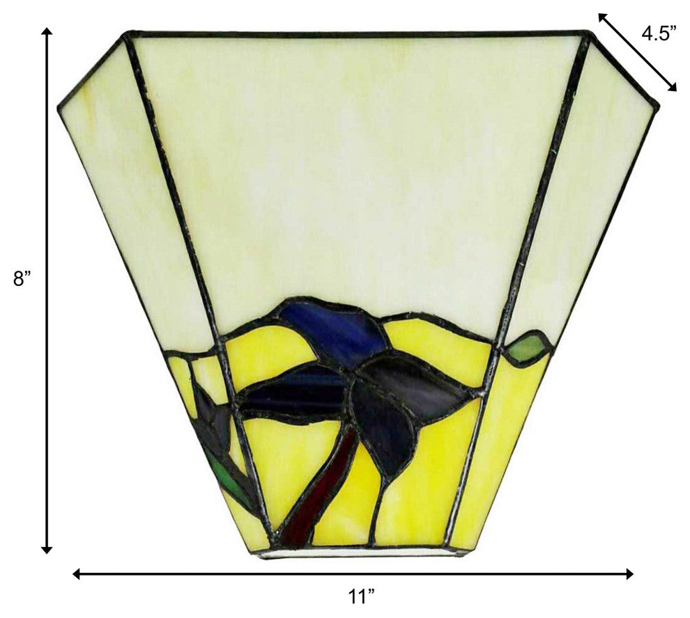 Amora Lighting AM074WL10 Tiffany Style Wall Lamp